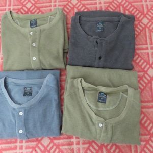 Myles Weekend Thermal Henley shirt lot of 4  2XL